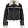 URBAN CLASSICS Shearling Lederjacke Black / White Sand L