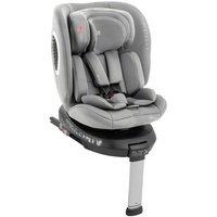 Kikkaboo Kindersitz i-Rove i-Size (40-150 cm) Isofix, Stützbein, Körperkissen hellgrau