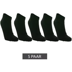 5 Paar CINQUE Herren Sneaker-Socken schlichte Baumwoll-Socken Oeko-Tex zertifiziert - Standard 100 Schwarz - 39-42