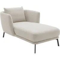 Chaiselongue SCHÖNER WOHNEN-KOLLEKTION "Pearl - 5 Jahre Hersteller-Garantie, auch in Bouclé" Sofas Gr. B/H/T: 101cm x 71cm x 161cm, Boucle, weiß Maße (BHT): 10171161 cm, Füße aus Metall