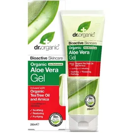 Dr.Organic Dr Organic Aloe Vera Gel mit Teebaumöl, Reinigend, Für alle Hauttypen, Natürlich, Vegan, Tierversuchsfrei, Paraben- & SLS-frei, Recycelt & Recyclebar, Bio, 200ml