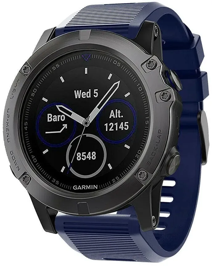 Strap-it Amazfit T-Rex Ultra 2 Armband Silikon für Amazfit T - Dunkelblau - Schnallenverschluss
