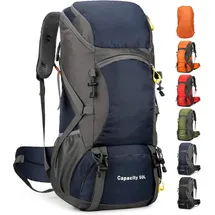 luxuskollektion Wanderrucksack 50L Trekkingrucksack Blau