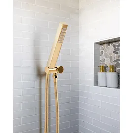 Beliani Duschkopf YARARI Messing Gold