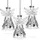 SIKORA BS252 Engel Christbaumschmuck Glas Figur Weihnachtsbaum Anhänger 3er Set