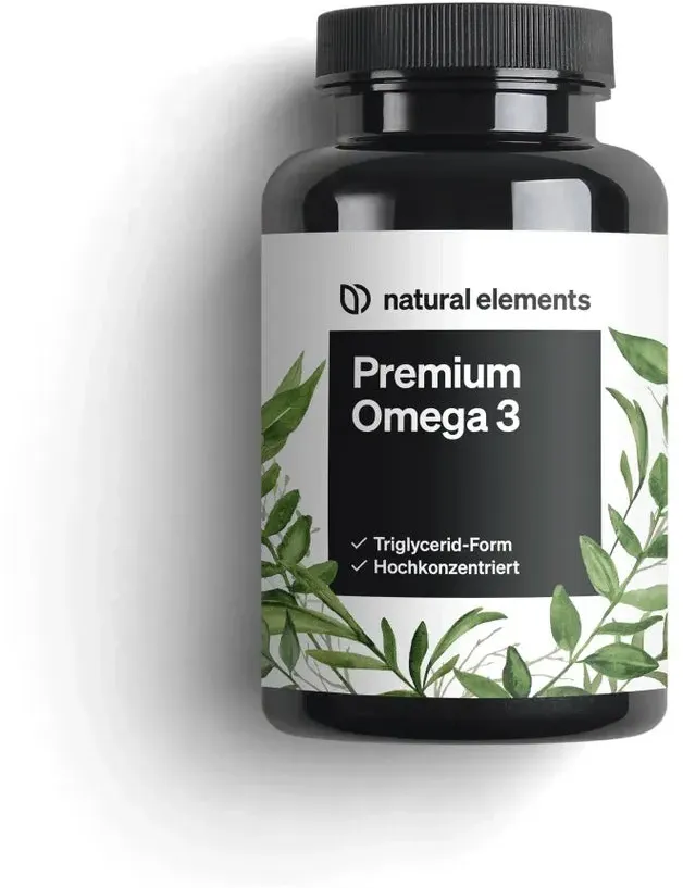 Premium Omega 3-120 Kapseln - 1000 mg Fischöl pro Kapsel mit EPA und DHA - 3-fache Stärke: GoldenOmega® in Triglycerid-Form - Laborgeprüft, aufwendig aufgereinigt und aus nachhaltigem Fischfang 120 St