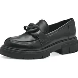 Marco Tozzi Damen Loafer mit Absatz Elegant Vegan, Schwarz (Black), 37