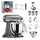 KitchenAid Artisan 5KSM175PS Medaillon Silber inkl. Paket 3