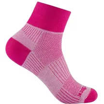 WrightSock Coolmesh II Quarter Wandersocken 1 Paar Pink 37,5-41