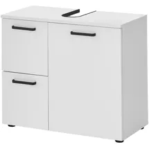 BASIC by Balculina Waschbeckenunterschrank Vanice, Badezimmerschrank B/H/T 70x60x35cm (1-St) Breite 70cm, Softclose, FSC-Mix 70%,Made in Europa weiß