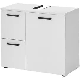 BASIC by Balculina Waschbeckenunterschrank Vanice, Badezimmerschrank B/H/T 70x60x35cm (1-St) Breite 70cm, Softclose, FSC-Mix 70%,Made in Europa weiß