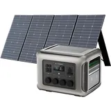 ALLPOWERS R2500 Solargenerator 2016Wh mit 400W Solarpanel, 4 x 2500W AC Ausgänge (4000W Spitze), Tragbare Powerstation mit Solarmodule für Stromausfall, Camping, Wohnmobil, Wohnwagen und Notfälle