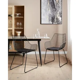 Beliani Metallstuhl 2er Set ANNAPOLIS