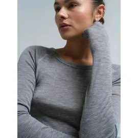 seamless basic T-shirt Woolen Jade in Grey melange), | Gr.: onesize,