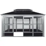 Sojag Pavillon Olan 3,11 x 2,91 m inkl. Moskitonetz Schwarz