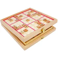 Andux Zone Sudoku Brett Kasten 3-in-1 hölzerne Zahl Platz