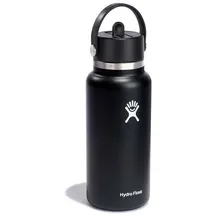 Hydro Flask Wide Flex Straw Cap Isolierflasche 946ml schwarz