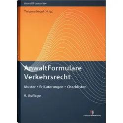 AnwaltFormulare Verkehrsrecht