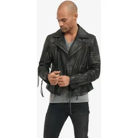 trueprodigy Bryan Lederjacke Schwarz XL