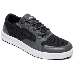 Sneaker QUIKSILVER "Amphibian Plus", Gr. 13(46), schwarz (schwarz, grau, weiß), Obermaterial: Textil / Futter: Textil / Außensohle: Gummi, Schuhe