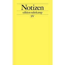 Notizbuch Edition Suhrkamp Gelb