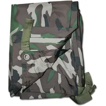 Mil-Tec Unisex – Erwachsene Tarp Mehrzweckplane, Woodland,