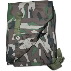 Mil-Tec Unisex – Erwachsene Tarp Mehrzweckplane, Woodland,