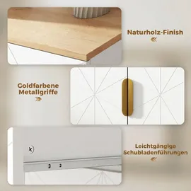 Homcom Sideboard 32 x 82 x 60 cm Weiß