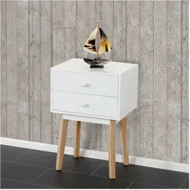 Mendler Nachtschrank Malmö T271 59 x 40 x 30 cm Weiß