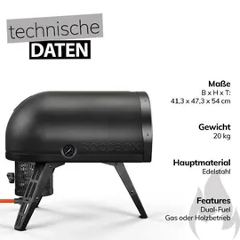 GOZNEY Roccbox Pizzaofen schwarz