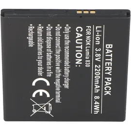 AccuCell Akku passend für den Nokia Lumia 830 Akku Nokia BV-L4A Akku