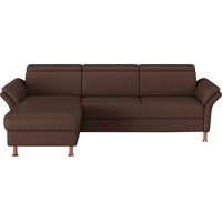 Home Affaire Ecksofa »Calypso L-Form«, mit motorischen Funktionen im Sofa und Recamiere braun
