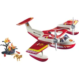 Playmobil Action Feuerwehrflugzeug mit Löschfunktion 71463