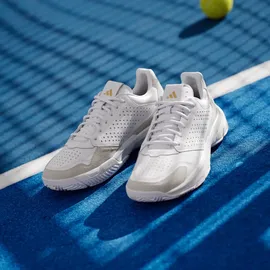 adidas Courtjam Control 3 Premium Tennisschuh - Cloud White / Cloud White / Cloud White - 43 1/3