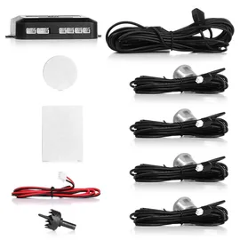 M-TECH CP7S Einparkhilfe 4 Sensoren mit Lautsprecher Silber