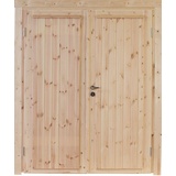 Wolff Finnhaus Gartenhaustür »Knut XL 40«, Doppelflügeltür, BxH: 158,8x208 cm, beige