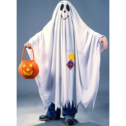 Fun World Kostüm Gespenst, Für kleine Schlossgespenster & Halloween-Geister weiß 128-140