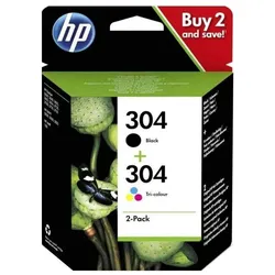HP 3JB05AE Tintenpatronen schwarz/3-farbig No. 304