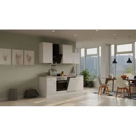 Flex-Well Küchenzeile Wito 220 cm Weiß