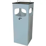 E/D/E Abfall-Ascherbehälter Kuba neusilber