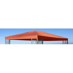 Grasekamp Pavillon Ersatzdach Aluoptik Pavillon 3x4m orange
