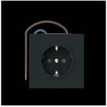 Busch-Jaeger Schuko-Steckdose 20 EUCBLI-45M Schwarz 1 St.