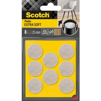 Scotch 8er-Pack Filzpads, selbsthaftend, Ø 25 mm beige