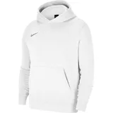 Nike Unisex Kinder Y Nk Flc Park20 Po Hoodie Hooded Sweatshirt, White/Wolf Grey, L