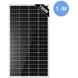 Rhein Beleuchtung Solarmodul 150 W 12V Solarpanel, Monokristalline solarmodule, Solarplatten, (1-St., Geeignet für Wohnmobil, Boot, Caravan, Haushalt), IP65-Schutz, rostfreies Aluminium, effizient und langlebig