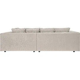 werk2 Ecksofa WERK2 "Tiga, Komfortsofa mit elekt. Auszugsfunktion, bequem, L-Form", beige, B:207cm H:72cm T:286cm, 100% Polyester, Sofas, Ecksofa, Pure Wohlfühlgarantie: Ausziehbare Sitztiefe, XXL-Ottomane & Kissen.