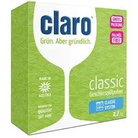Claro Geschirrspülpulver Öko Classic 2,7 kg