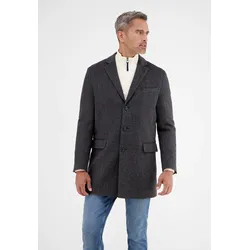 Wintermantel LERROS "LERROS Mantel in klassischer Fischgrat-Optik", Herren, Gr. 58, grün (khaki), 57% Polyester, 40% Wolle, 3% Nylon, Mäntel