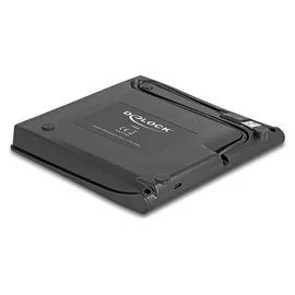 DeLock 42636 Speicherlaufwerksgehäuse HDD-Gehäuse Schwarz 5.25" Slim SATA Laufwerke 12,7 mm