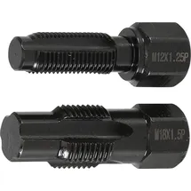 BGS technic Reparaturwerkzeug für Lambdasondengewinde M18 x 1,5 mm M12 x 1,25 mm 2-tlg.